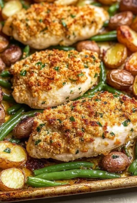 Parmesan Crusted Chicken Sheet Pan Dinner