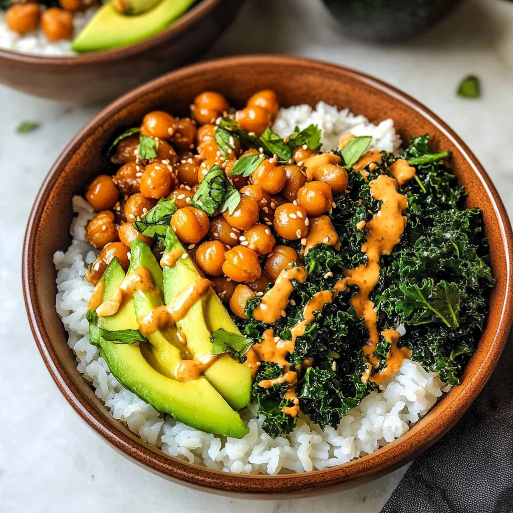 Peanut Chickpea Buddha Bowl