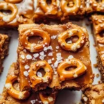 Salted Caramel Pretzel Blondies – The Perfect Sweet & Salty Treat!