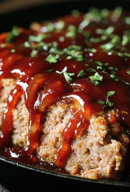 Skillet BBQ Turkey Meatloaf with Onion Glaze