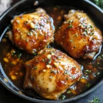 Sticky Honey Mustard Chicken Skillet