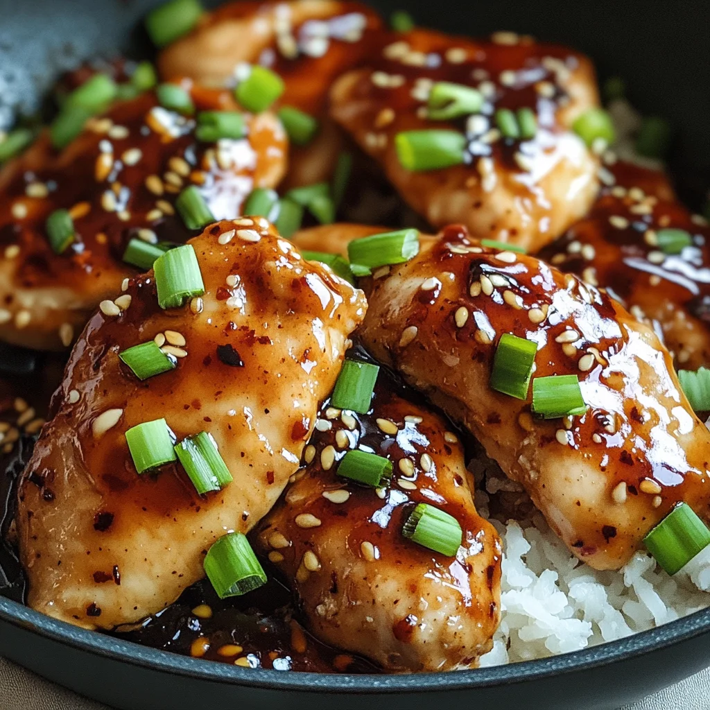 Sticky Sweet Chili Garlic Chicken Skillet