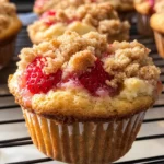 Strawberry Cream Cheese Muffins with Streusel Crumb Topping