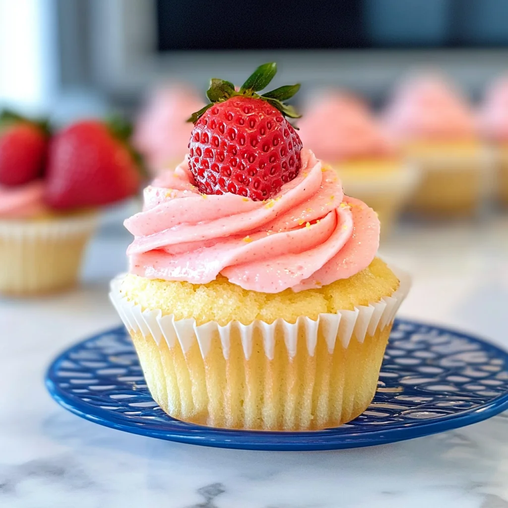 Strawberry Lemonade Cupcakes