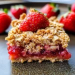 Strawberry Oatmeal Crumble Bars