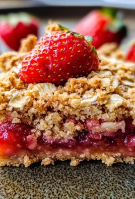 Strawberry Oatmeal Crumble Bars