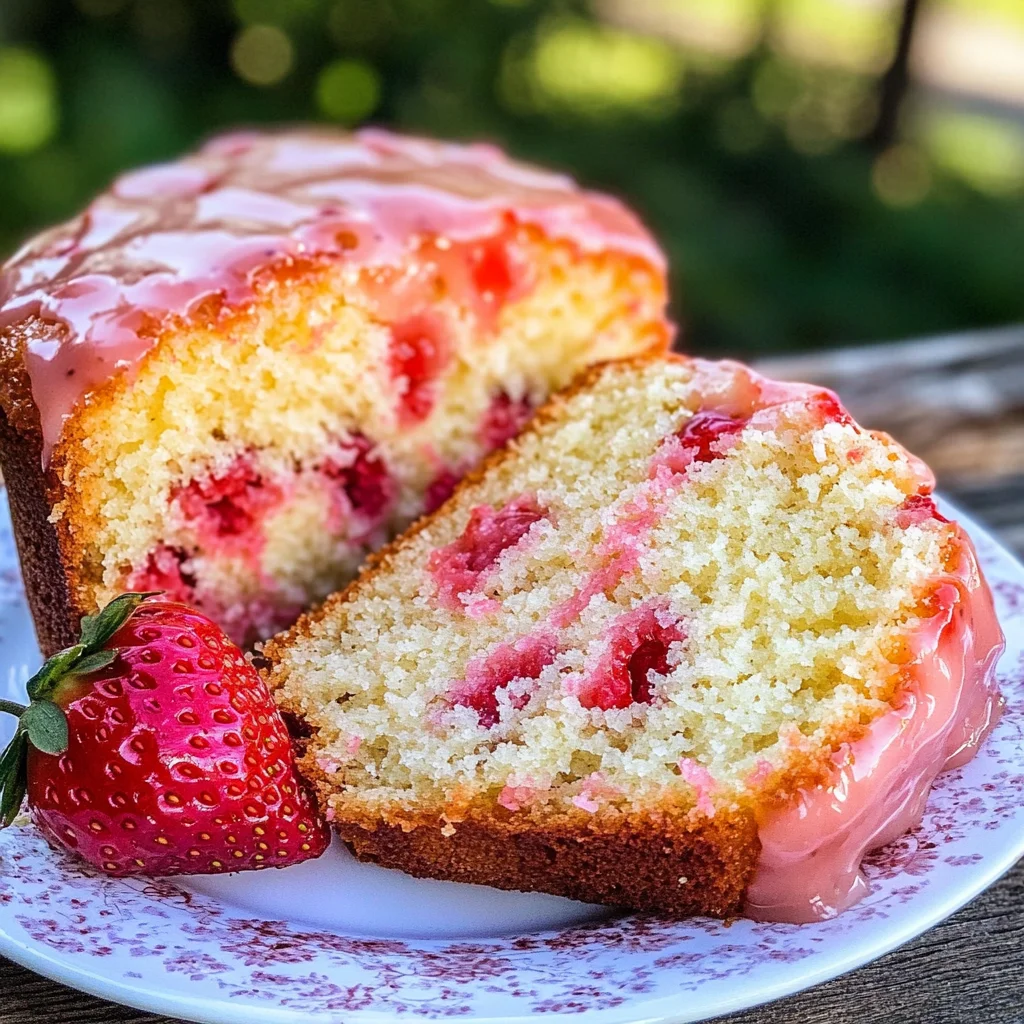 Strawberry Pound Cake