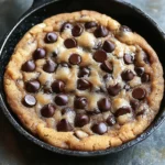 Thick & Gooey Chocolate Chip Skillet Cookies (Bakery-Style)