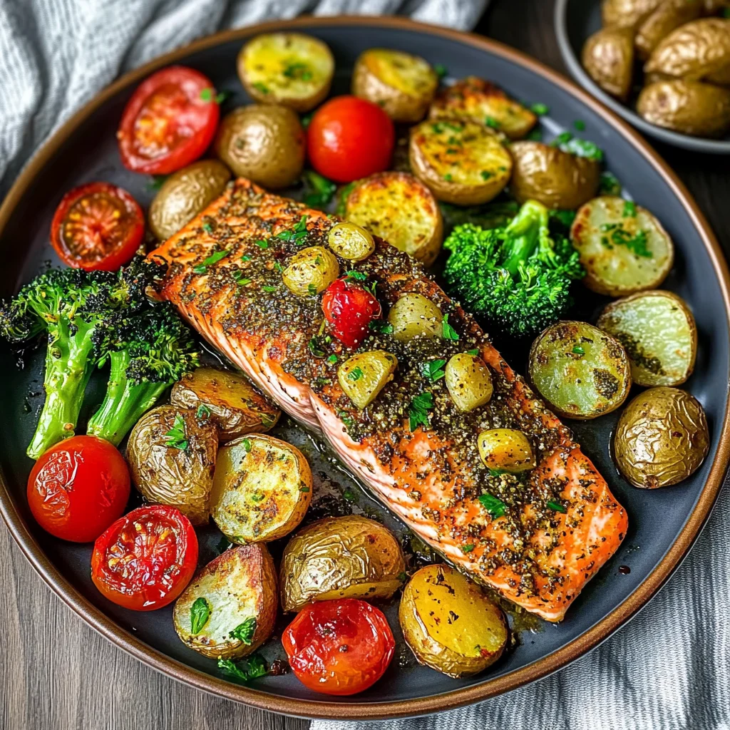 Za'atar Garlic Salmon Recipe