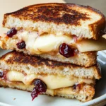 Apple and Cranberry Grilled Cheese