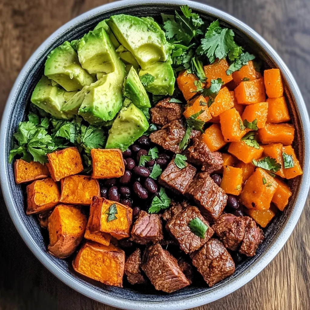 Beef and Sweet Potato Power Bowl