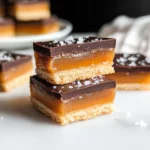 Bourbon Salted Caramel Shortbread Bars