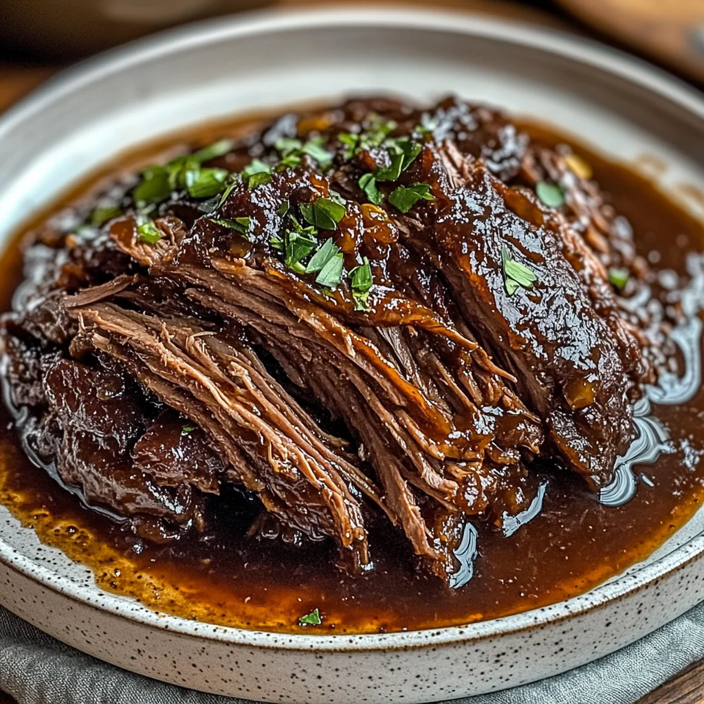 Caramelized Pulled Beef Brisket