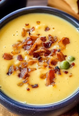 Cheddar & Gouda Apple Soup with Candied Maple Bacon