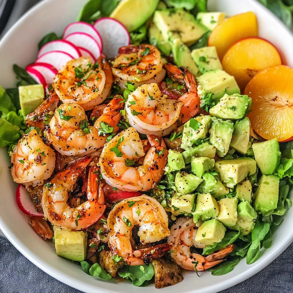Chipotle Lime Shrimp Salad with Cilantro Vinaigrette