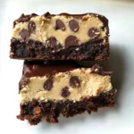 Chocolate Chip Cookie Dough Brownie Bites – The Best 3-Layer Treat Ever