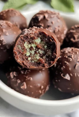 Chocolate Mint Protein Bites