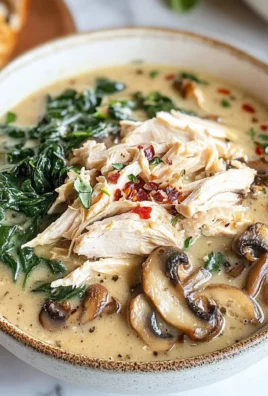 Comforting Rotisserie Chicken and Mushroom Soup