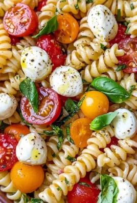 Creamy Caprese Pasta Salad
