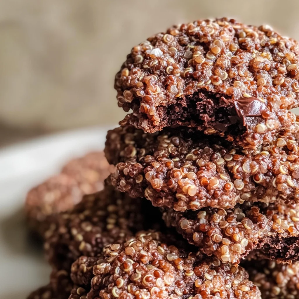 Crispy Quinoa Cacao Cookies (No-Bake!)