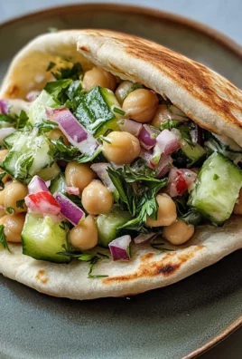 Cucumber Chickpea Pita Pockets