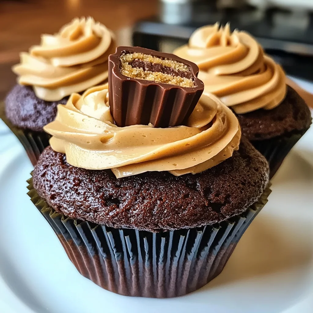 Delectable Reese’s Peanut Butter Cupcakes