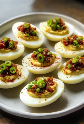 Deviled Eggs with Jalapeño Bacon Jam