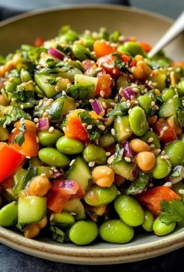 Edamame Salad with Peanut Sauce recipe