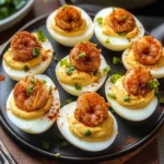 Fried Shrimp Deviled Eggs