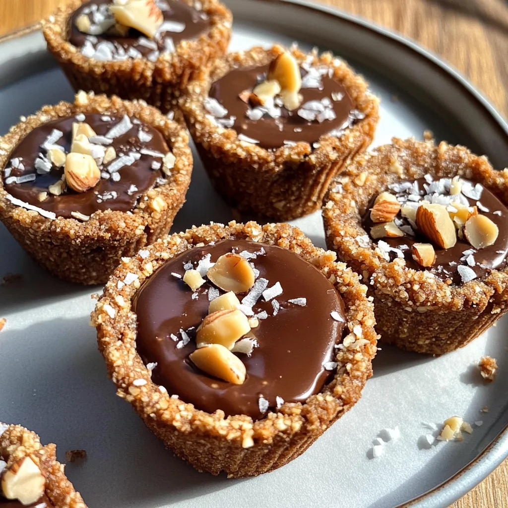 Hazelnut Cookie Cups (No Bake, Paleo)