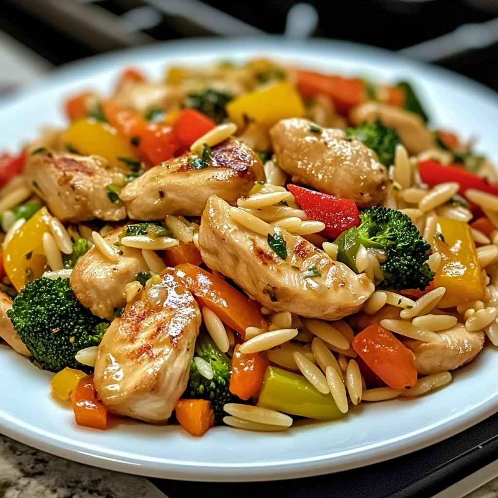Lemon Chicken & Veggie Orzo Stir Fry: An Amazing Ultimate Recipe