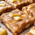 Maple Glazed Apple Blondies