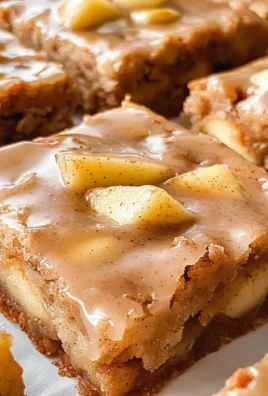 Maple Glazed Apple Blondies