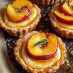 Mini Peach and Cream Cheese Tarts