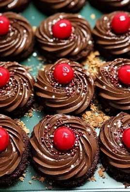 Piped Chocolate Butter Cookies