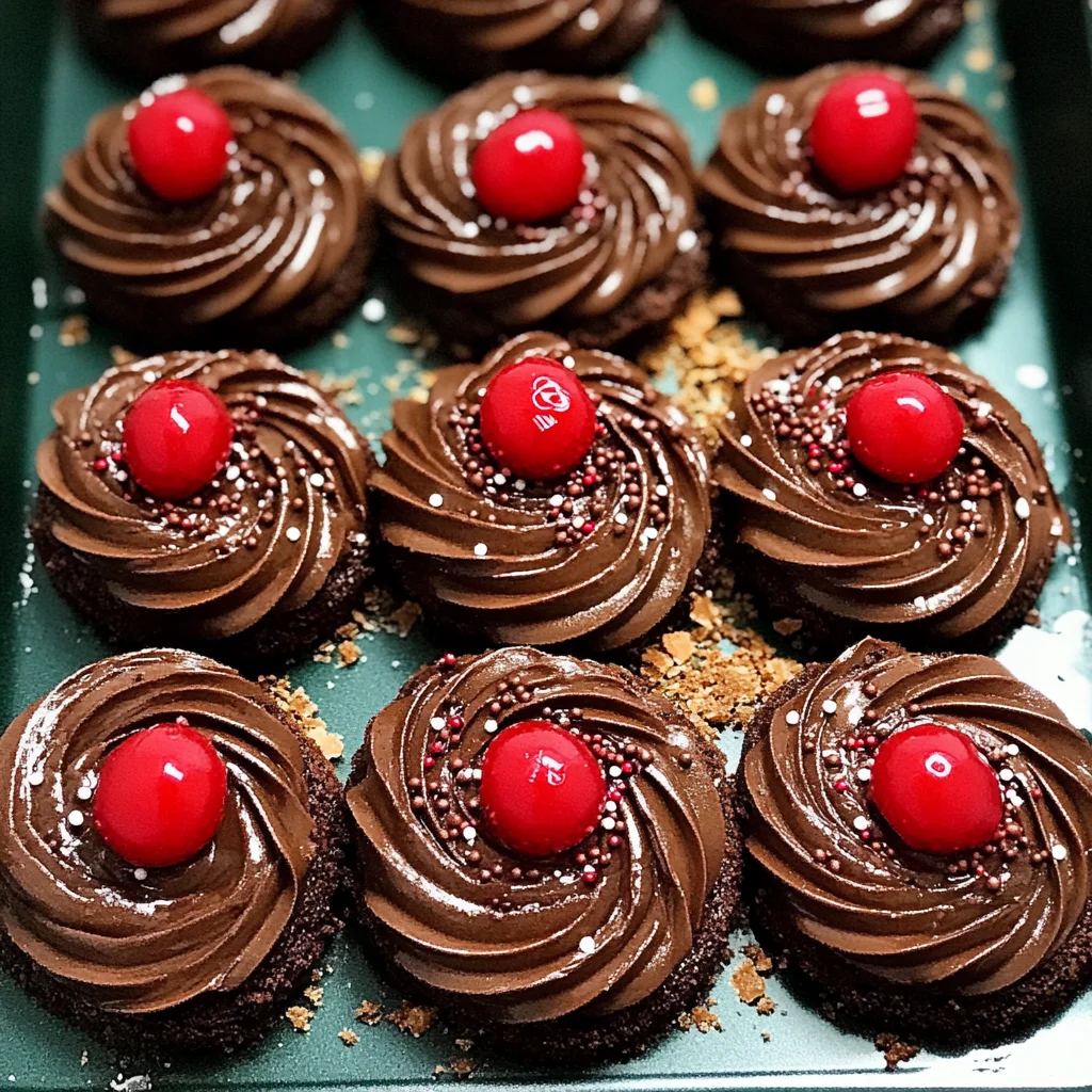 Piped Chocolate Butter Cookies