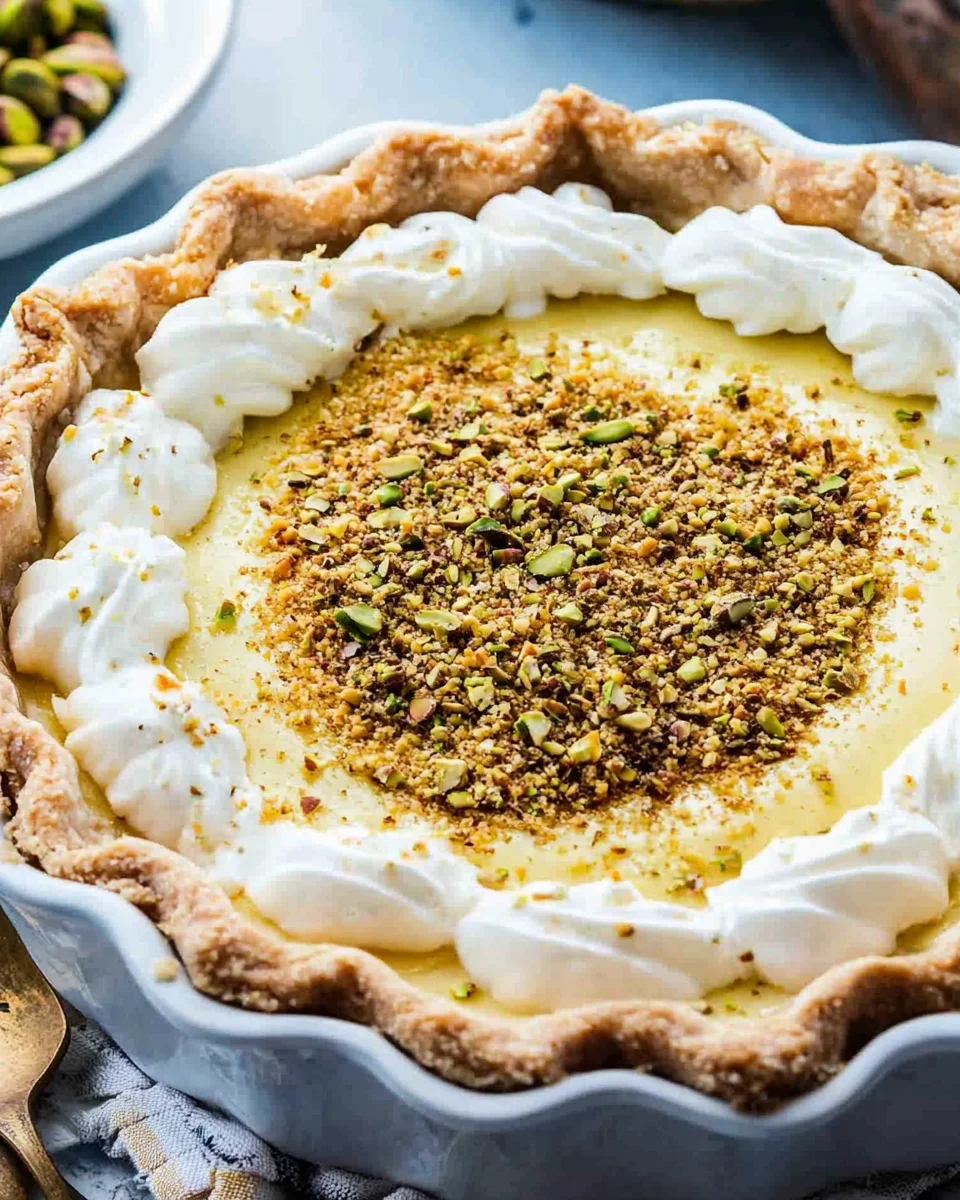 Pistachio Custard Pie