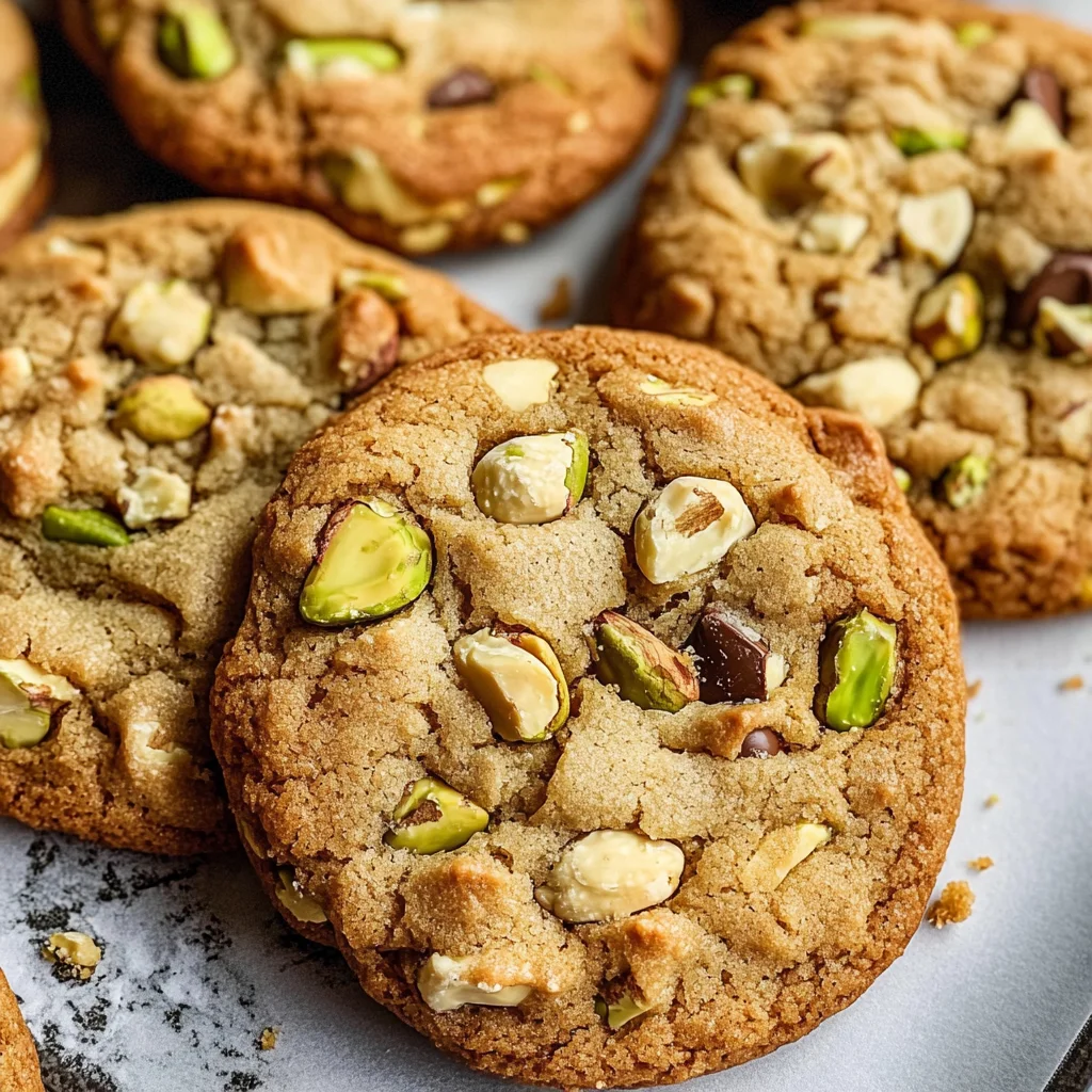 Pistachio & White Chocolate Chip Cookies
