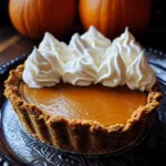 Pumpkin Cheese Pie with Gingersnap Crust