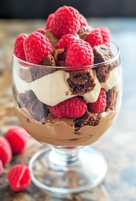 Raspberry Brownie Parfaits