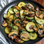 Sauteed Zucchini Mushrooms And Onions