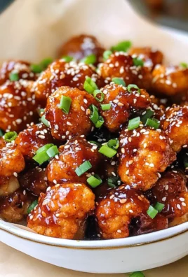 Sticky Honey Garlic Cauliflower Wings