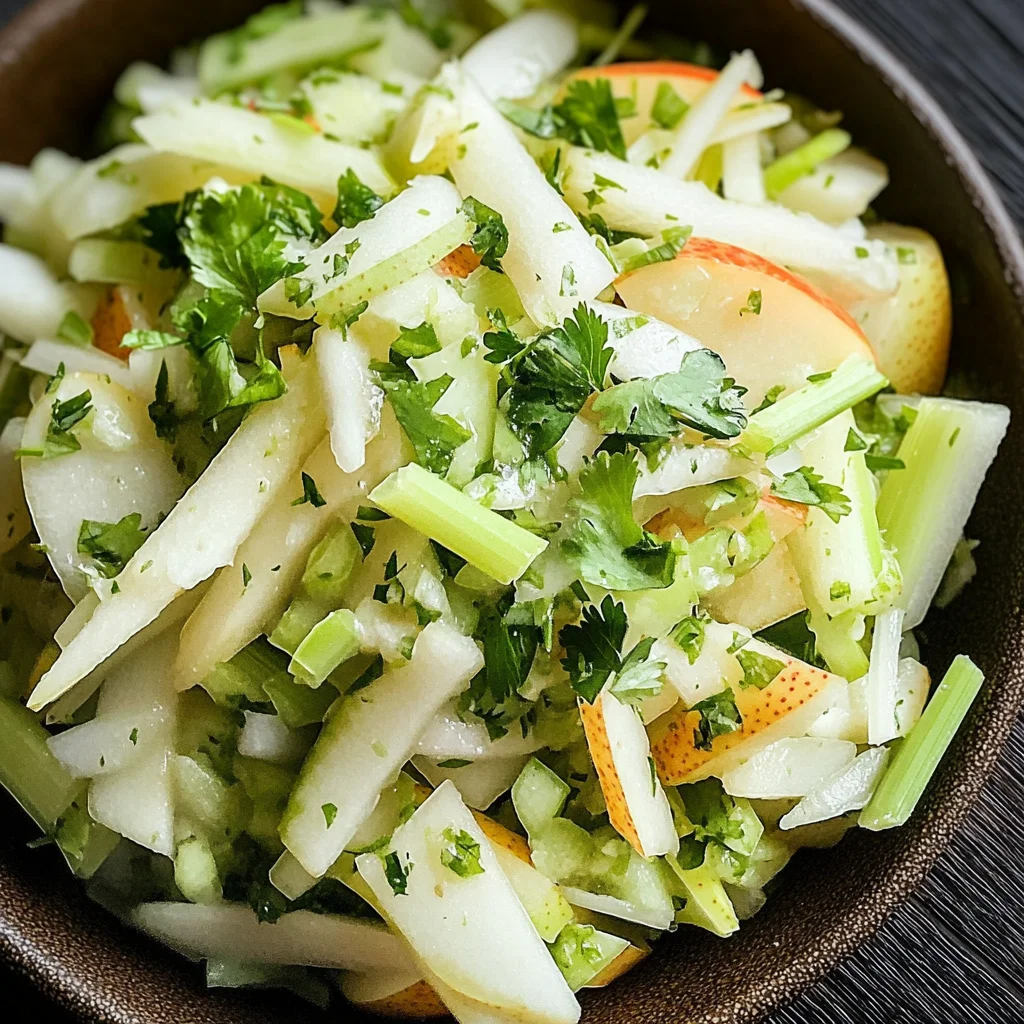 Asian Pear Slaw with Ginger and Lime