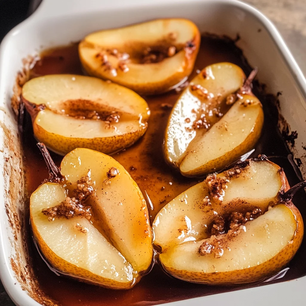 Baked Pears with Cinnamon Honey