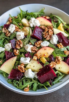 Beet and Goat Cheese Arugula Salad