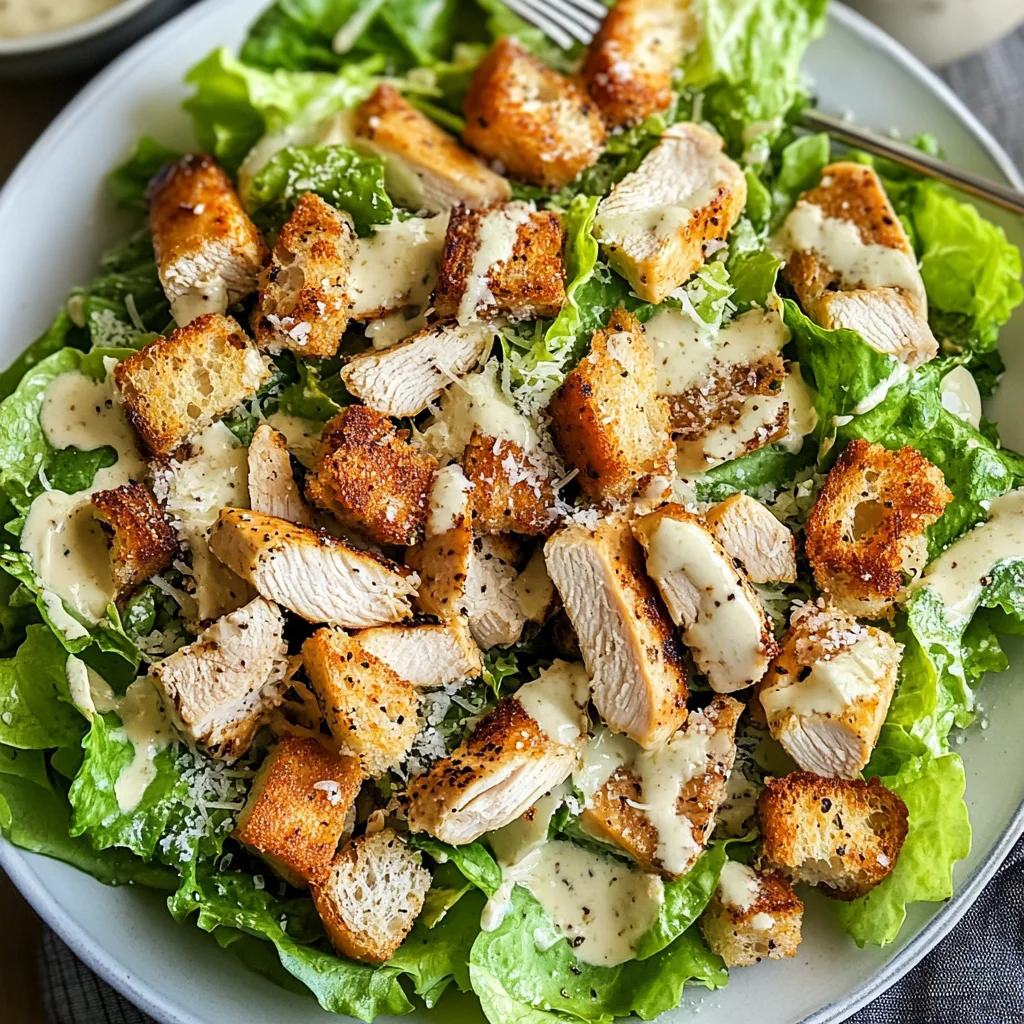 Best Chicken Caesar Salad with Homemade Croutons