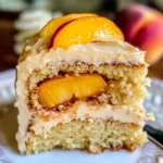 Best Peach Cake with Brown Sugar Frosting
