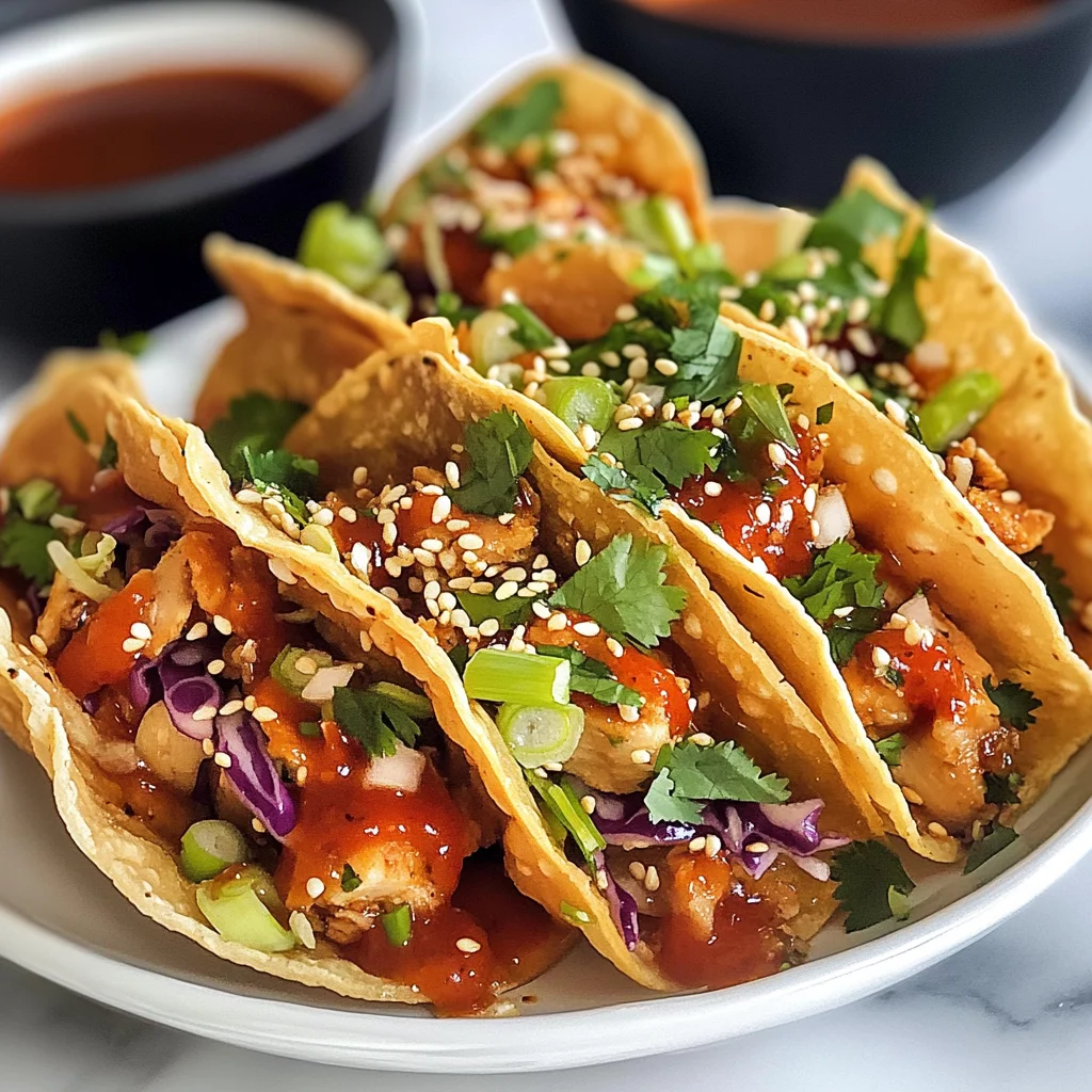 Chicken Wonton Tacos