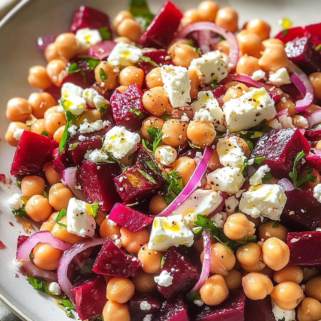 Chickpea, Beet, and Feta Salad
