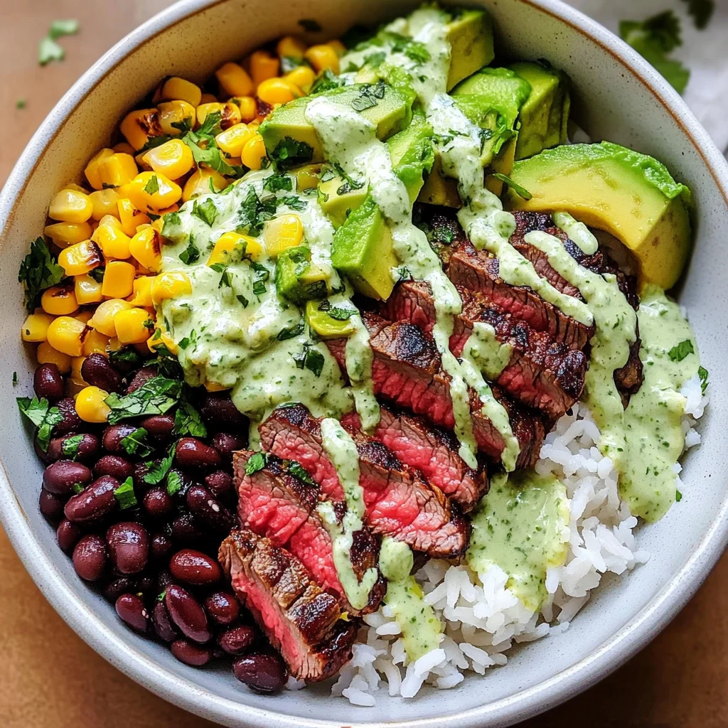 Cilantro Lime Steak and Rice Bowls Recipe